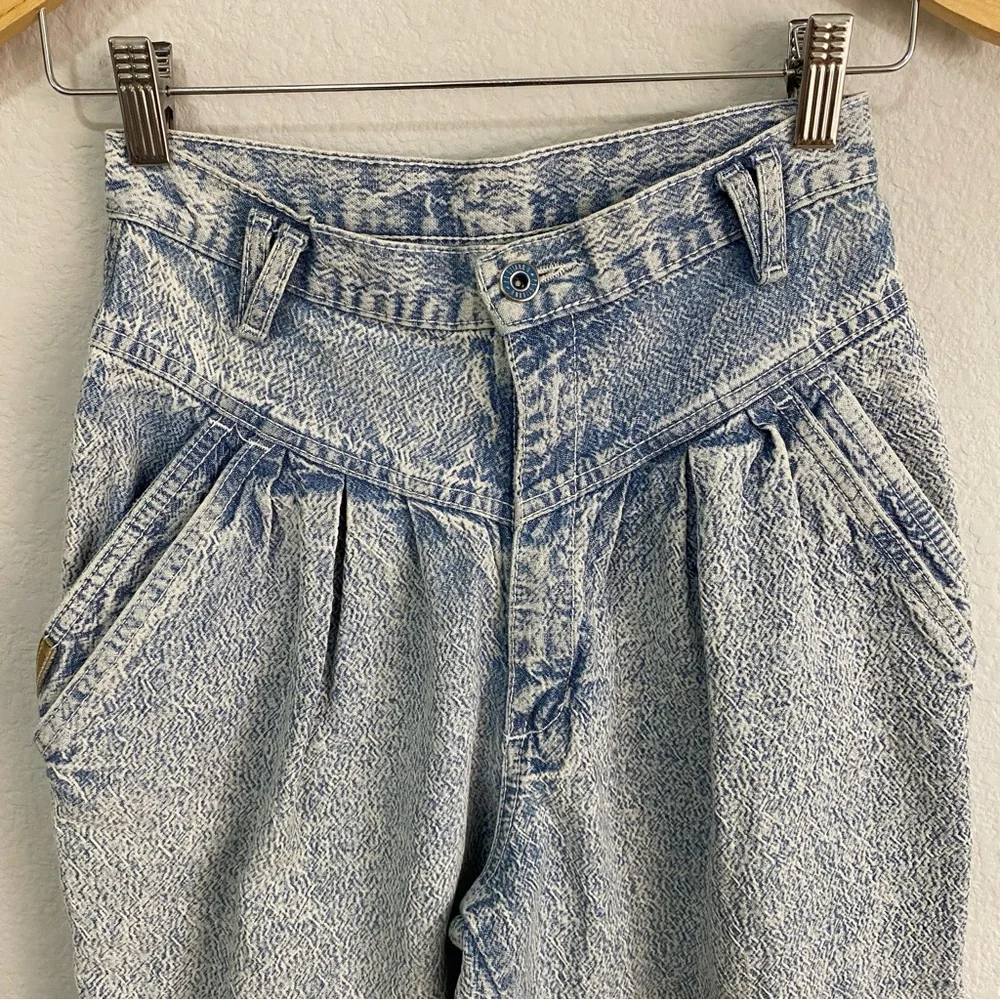 VTG P.S. Gitano High Waisted Acid Wash Mom Jeans‎ 100% Cotton | Size 6S W26